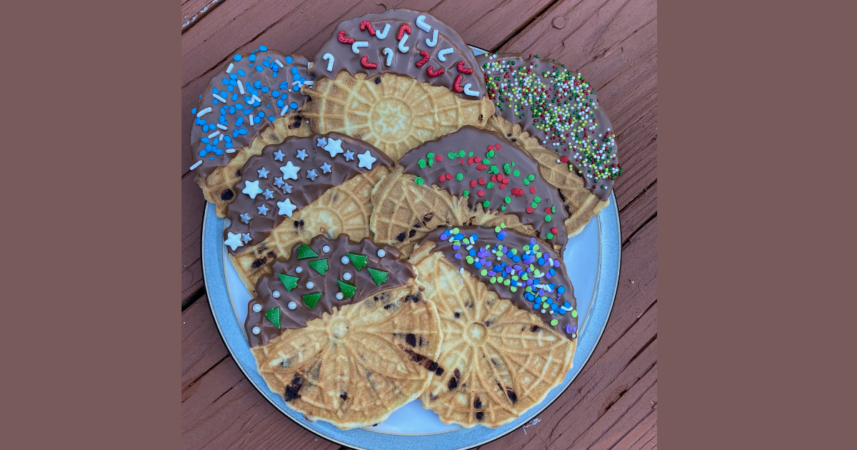 GlutenFree Chocolate Chip Cookie Pizzelles GlutenFree New England