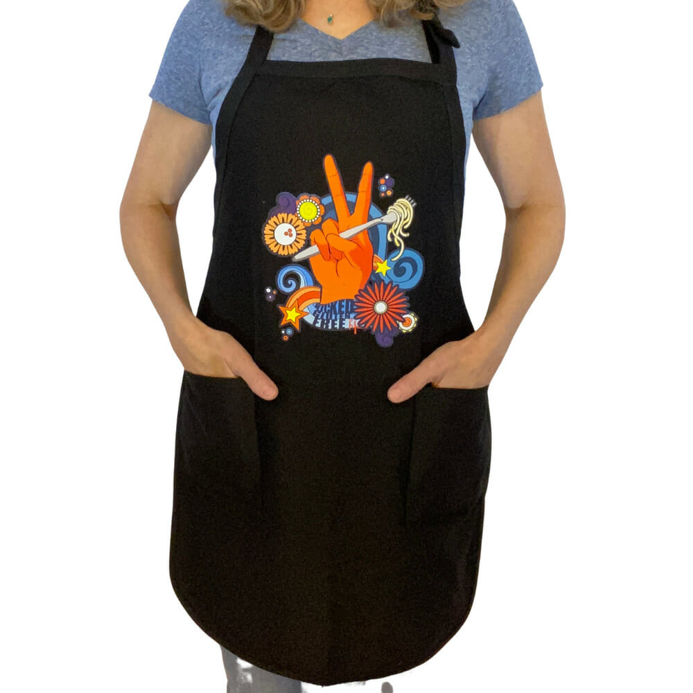 Wicked Gluten Free Apron Black FREE SHIPPING Wicked Gluten Free